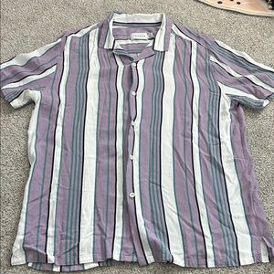 Topman Multicolor Striped Casual Shirt